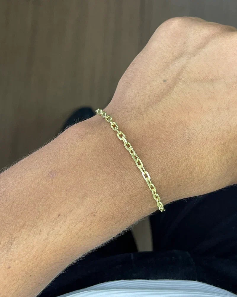 PULSEIRA CADEADO DE QUINA 2MM