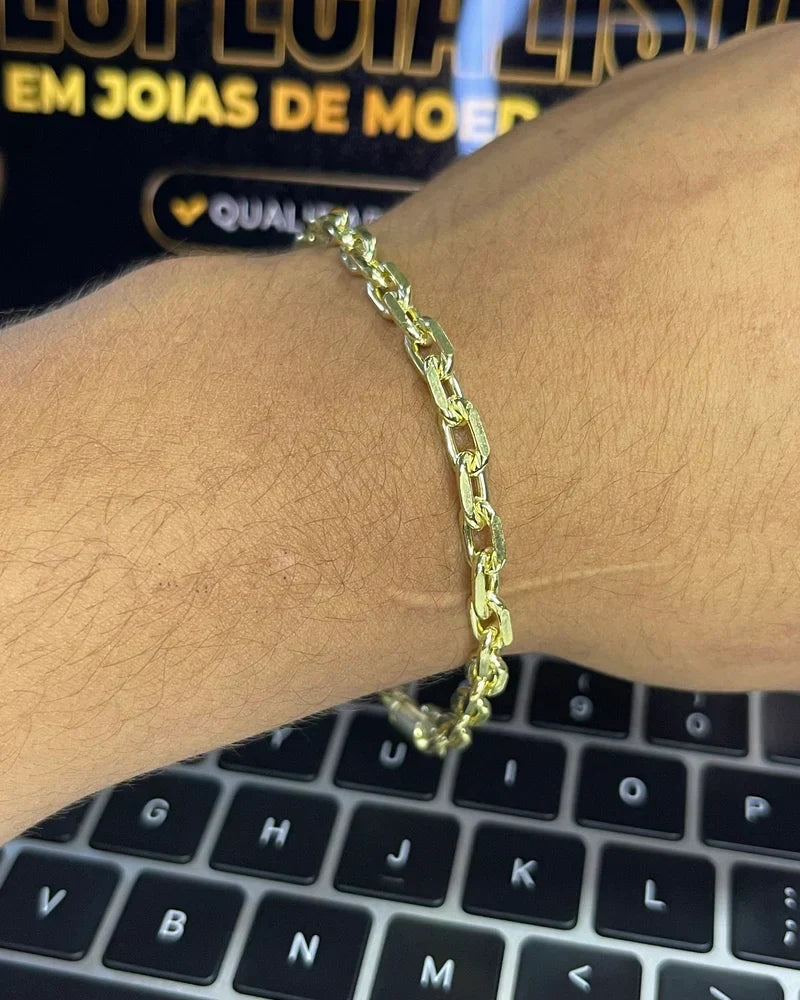 PULSEIRA CADEADO DE QUINA 6MM