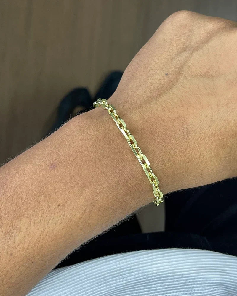 PULSEIRA CADEADO DE QUINA 6MM