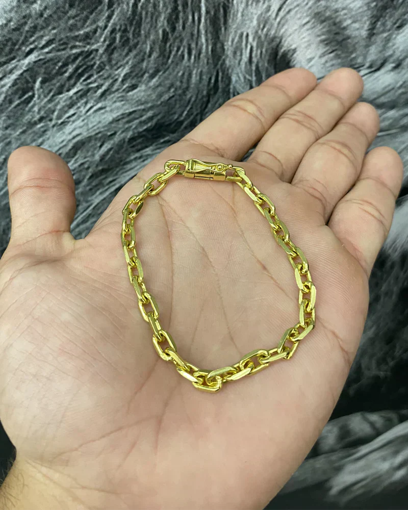 PULSEIRA CADEADO DE QUINA 6MM