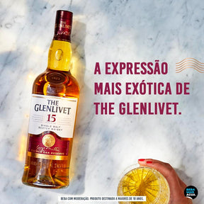 The Glenlivet Whisky Single Malt 15 anos Escocês 750ml
