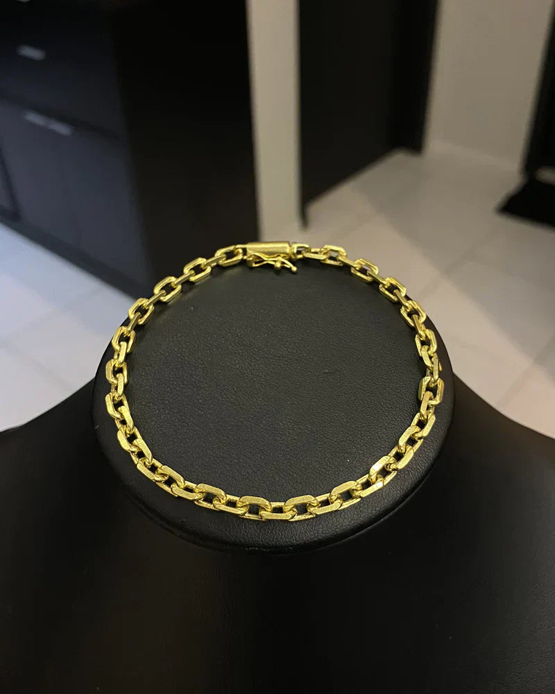PULSEIRA CADEADO DE QUINA 6MM