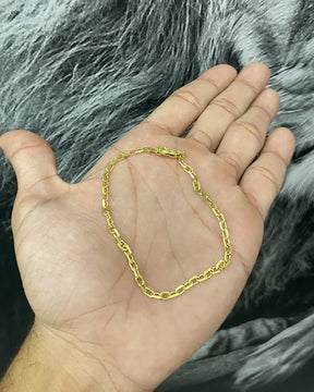 PULSEIRA CADEADO DE QUINA 4MM