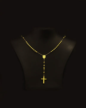 TERÇO GRANDE DOURADO (ROSÁRIO) 60 CM