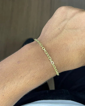 PULSEIRA CADEADO DE QUINA 2MM