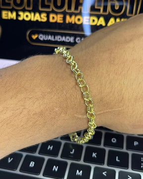 PULSEIRA ELO PORTUGUÊS 4MM